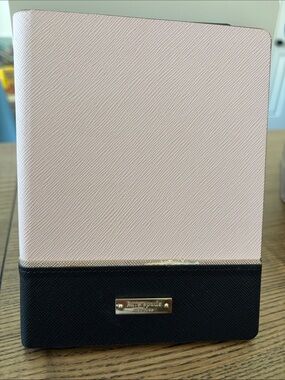 kate spade Pink and Black Tablet Case with Gold Accent